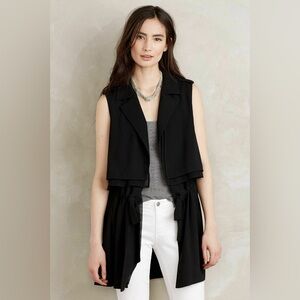 Anthropologie Cartonnier Black River Road Drape Vest